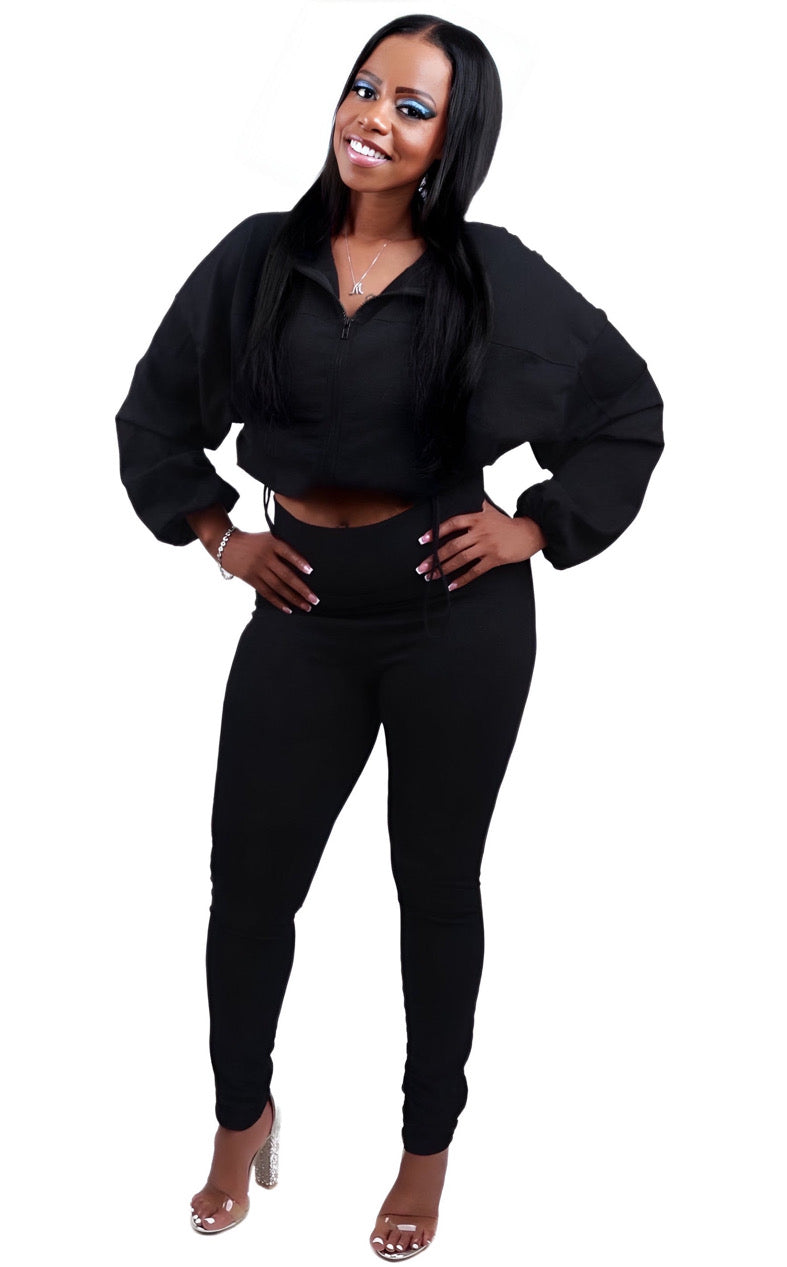Undefeated Cotton Windbreaker Tracksuit - Black