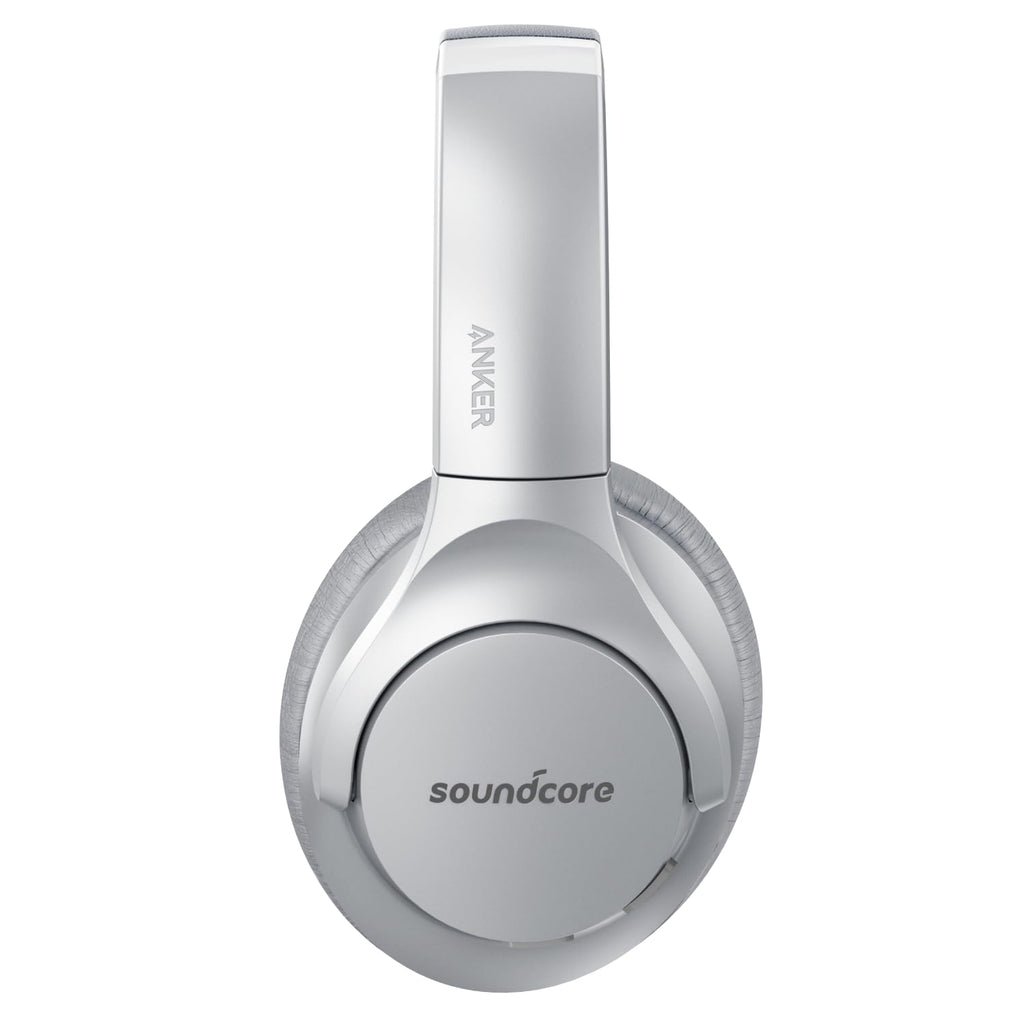 Soundcore Anker Life Q20 Hybrid Active Noise Cancelling Headphones, Wireless Over Ear Bluetooth Headphones, 60H Playtime, Hi-Res Audio, Deep Bass, Memory Foam Ear Cups, Travel, Office