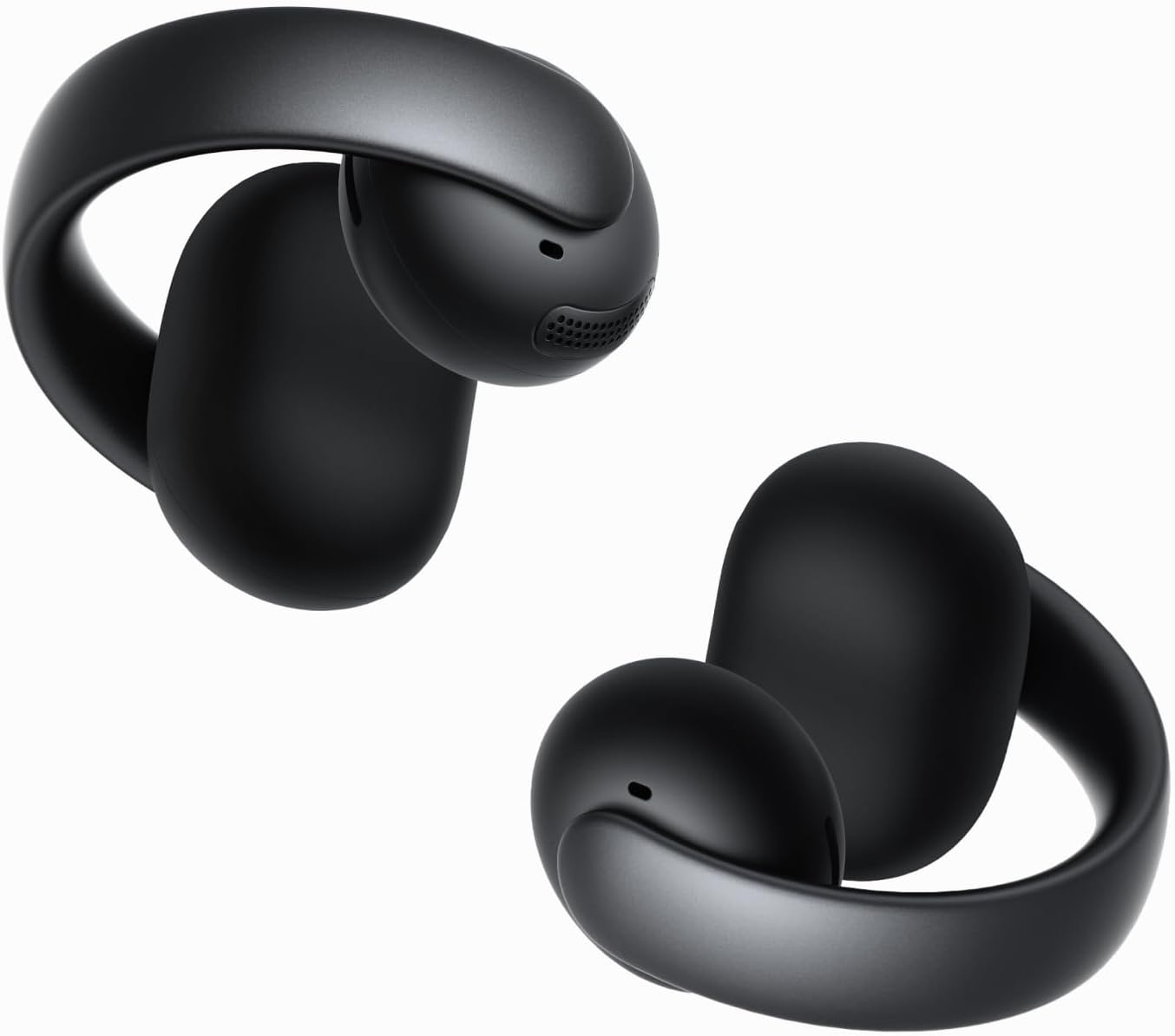 Soundcore AeroClip by Anker, auriculares de oreja abierta, auriculares con clip, comodidad adaptativa, llamadas claras con 4 micrófonos e IA, ajuste estable, controladores de 0.472 in para graves