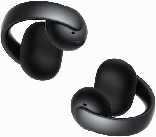 Soundcore AeroClip by Anker, auriculares de oreja abierta, auriculares con clip, comodidad adaptativa, llamadas claras con 4 micrófonos e IA, ajuste estable, controladores de 0.472 in para graves