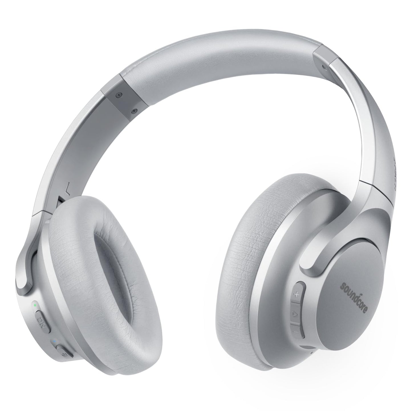 Soundcore Anker Life Q20 Hybrid Active Noise Cancelling Headphones, Wireless Over Ear Bluetooth Headphones, 60H Playtime, Hi-Res Audio, Deep Bass, Memory Foam Ear Cups, Travel, Office