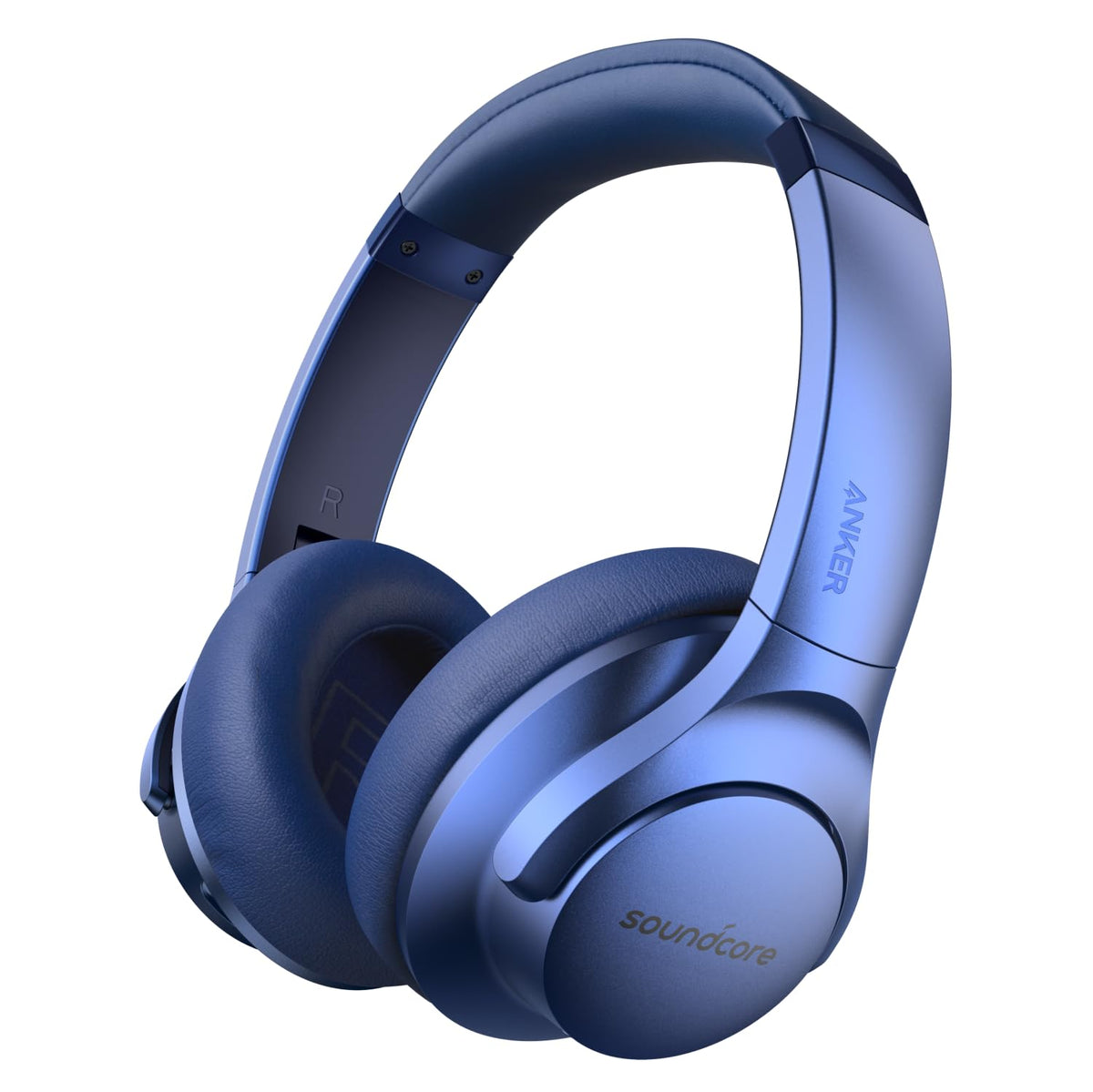 Soundcore Anker Life Q20 Hybrid Active Noise Cancelling Headphones, Wireless Over Ear Bluetooth Headphones, 60H Playtime, Hi-Res Audio, Deep Bass, Memory Foam Ear Cups, Travel, Office