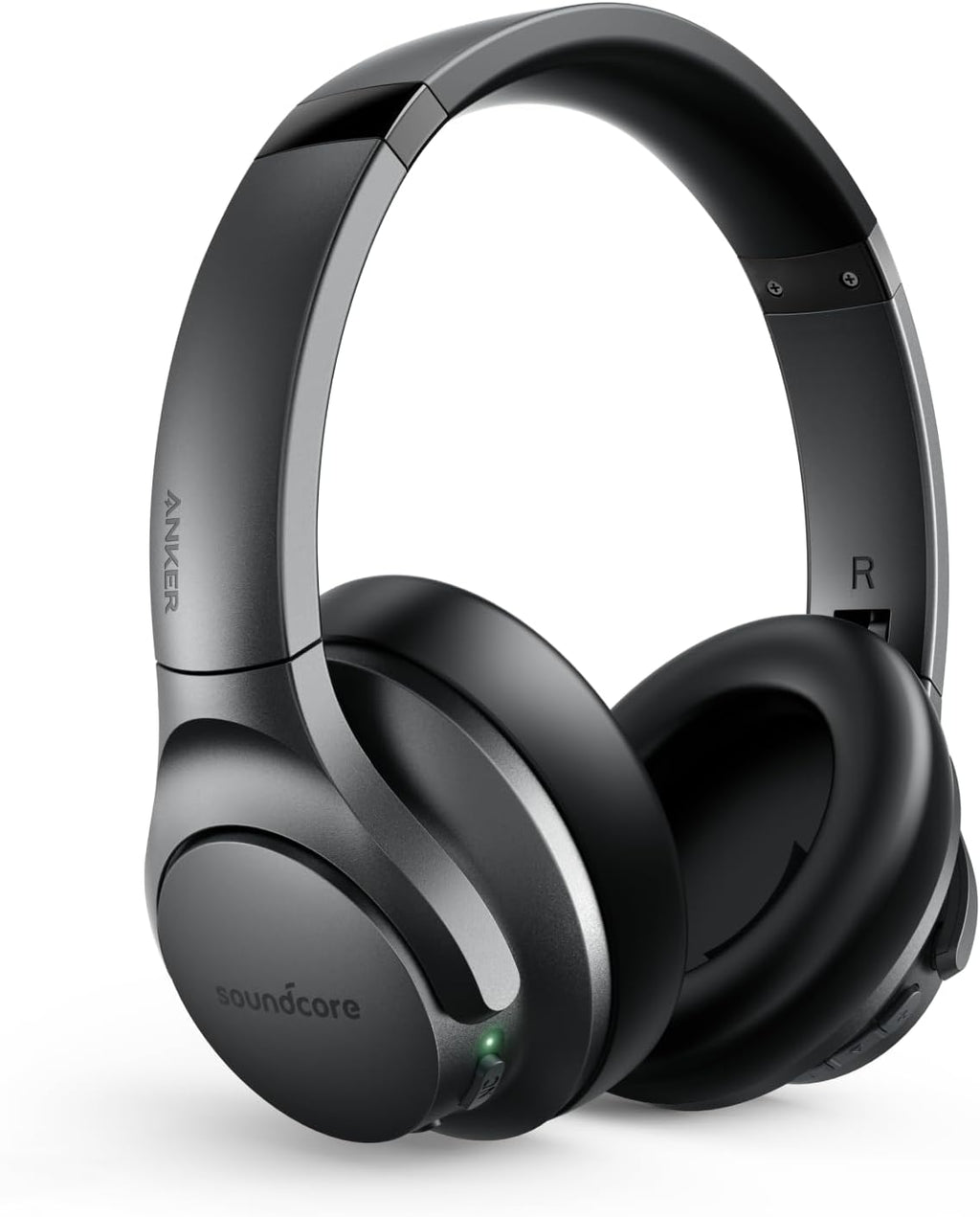 Soundcore - Audífonos híbridos modelo Anker Life Q20 inalámbricos, con cancelación de ruido, con tiempo de reproducción de 40 horas, audio de alta resolución, graves profundos, almohadillas de espuma viscoelástica y diadema