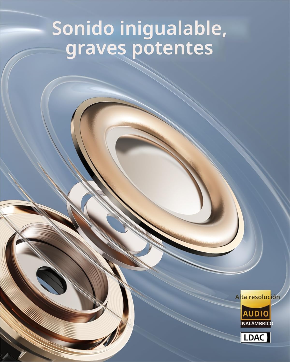 Soundcore AeroClip by Anker, auriculares de oreja abierta, auriculares con clip, comodidad adaptativa, llamadas claras con 4 micrófonos e IA, ajuste estable, controladores de 0.472 in para graves