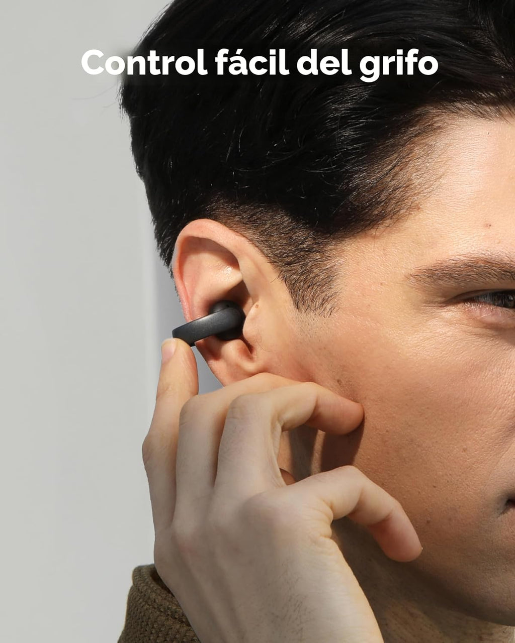 Soundcore AeroClip by Anker, auriculares de oreja abierta, auriculares con clip, comodidad adaptativa, llamadas claras con 4 micrófonos e IA, ajuste estable, controladores de 0.472 in para graves