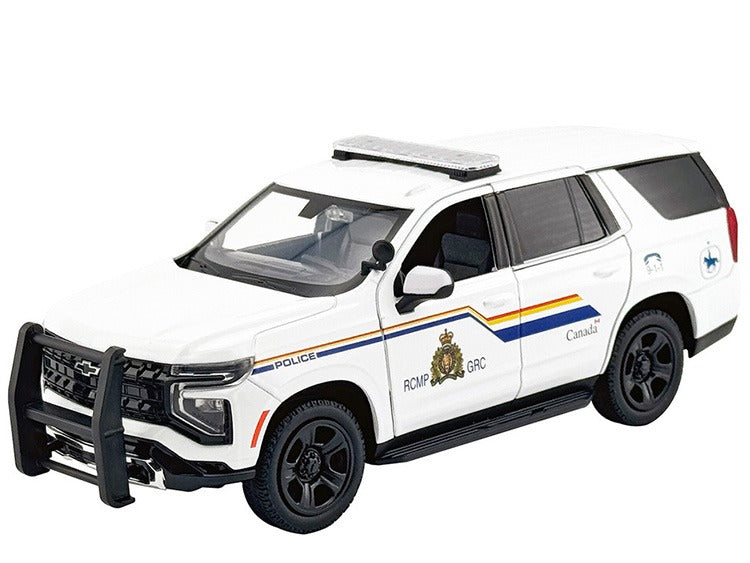 Motormax 76643 2025 Chevrolet Tahoe PPV Royal Canadian Mounted Police 1:24 White
