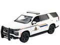 Motormax 76643 2025 Chevrolet Tahoe PPV Royal Canadian Mounted Police 1:24 White