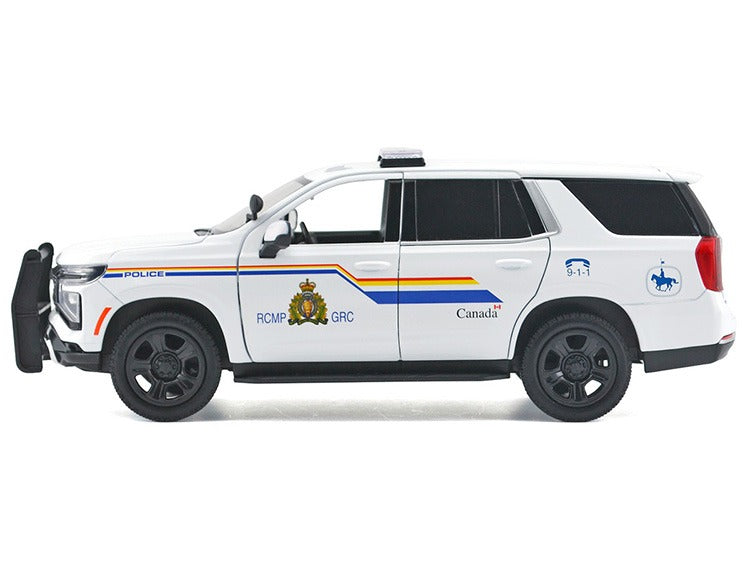 Motormax 76643 2025 Chevrolet Tahoe PPV Royal Canadian Mounted Police 1:24 White