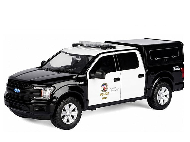 Motormax 76819 2019 Ford F-150 Los Angeles Police Vehicle LAPD 1:27 Black / White