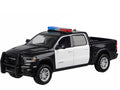 Motormax 79544 2019 Ram 1500 Laramie Crew Cab 1:27 with Light and Sound Black / White