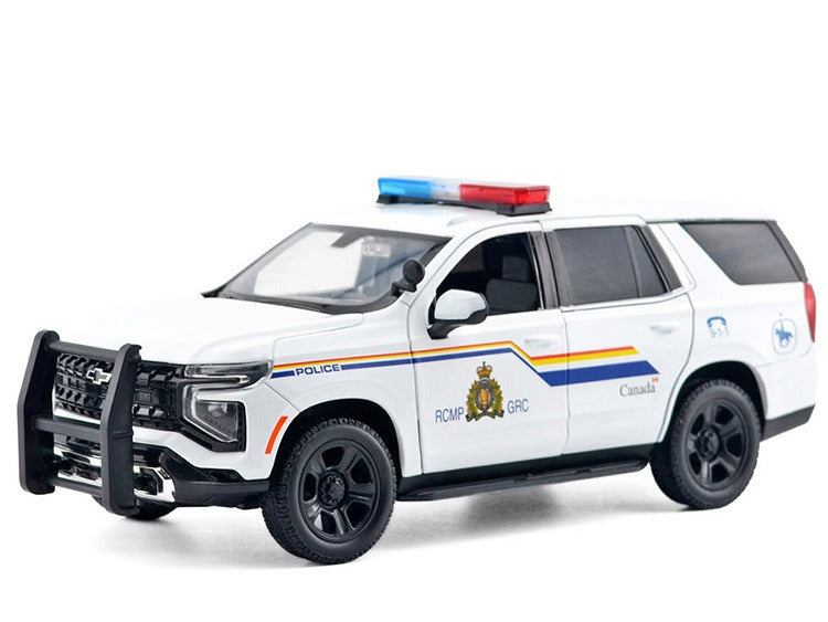 Motormax 79628 2025 Chevrolet Tahoe PPV Royal Canadian Mounted Police 1:24 with Light and Sound White