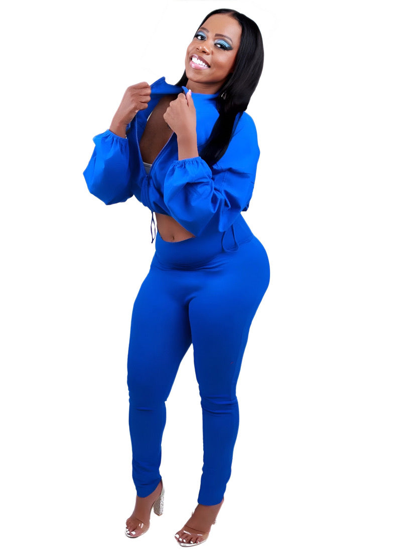 Undefeated Cotton Windbreaker Tracksuit - Royal Blue