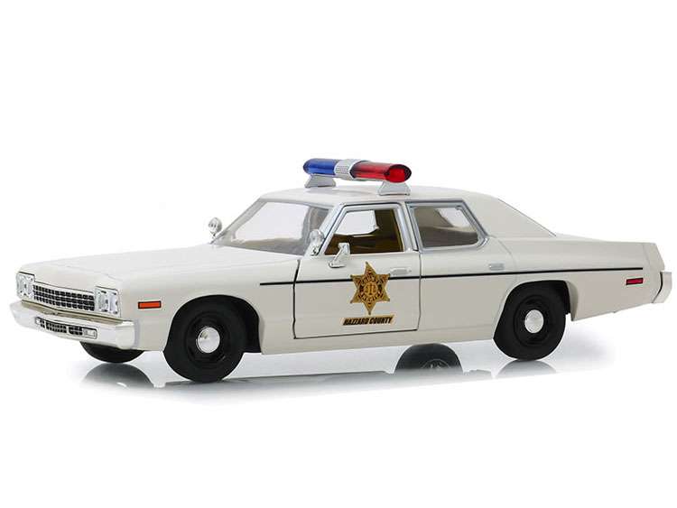 Greenlight 84094 1975 Dodge Monaco Hazzard County Sheriff 1:24 Cream