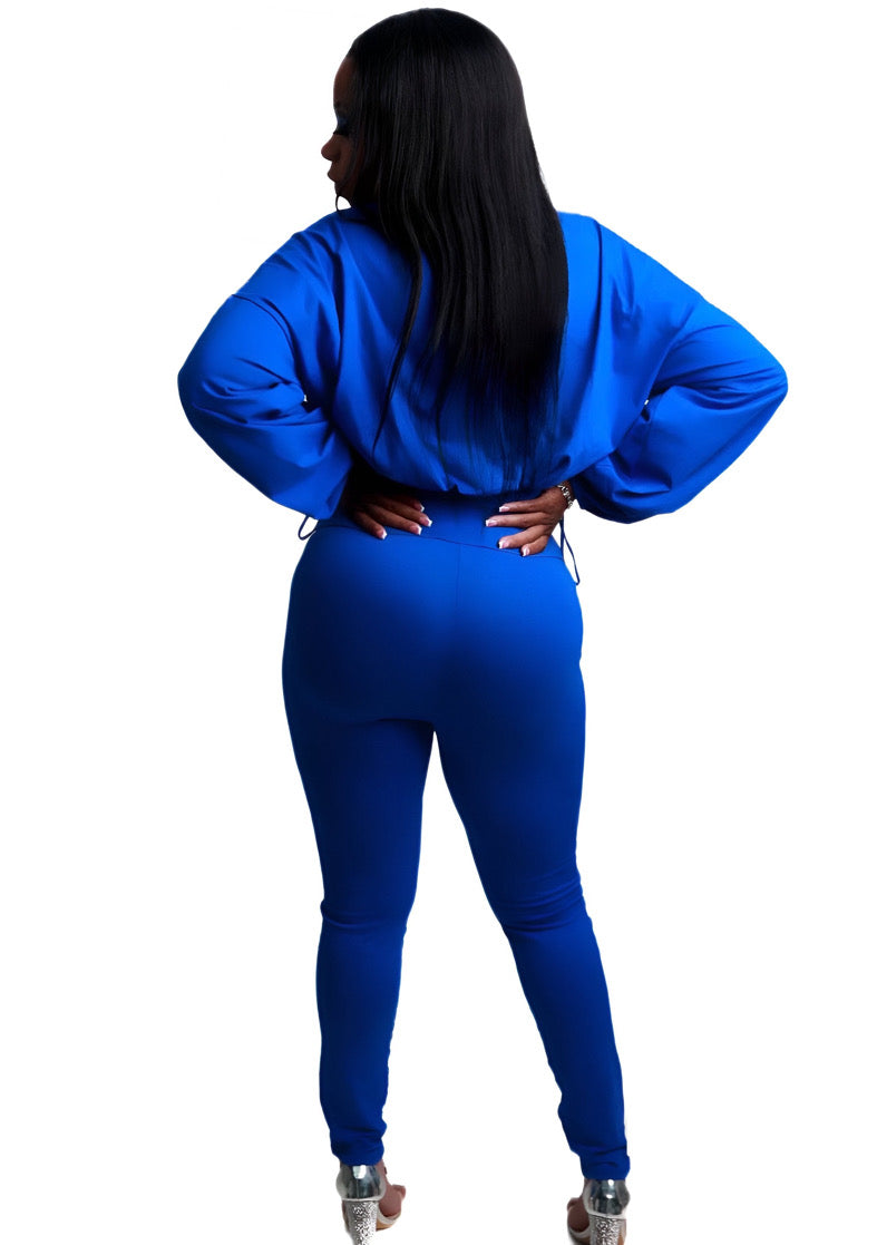 Undefeated Cotton Windbreaker Tracksuit - Royal Blue