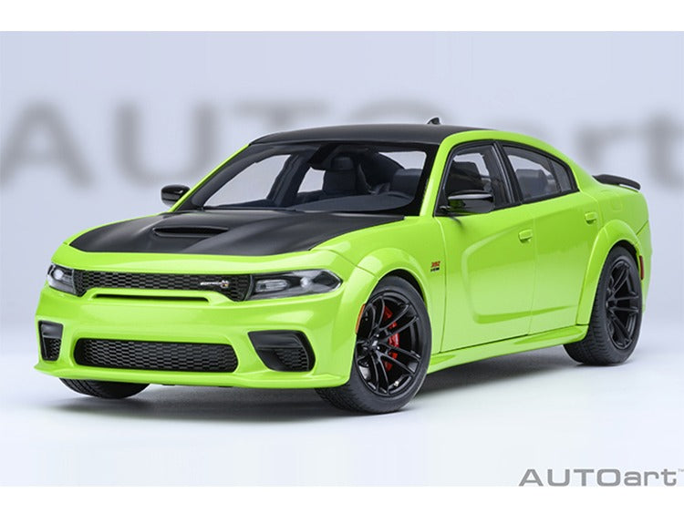 AUTOart 71758 Dodge Charger Scat Pack Widebody 1:18 Sublime Lime Green