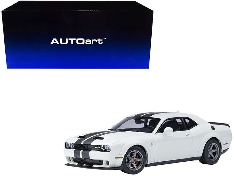AUTOart 71766 2023 Dodge Challenger SRT Super Stock 1:18 Knuckle White
