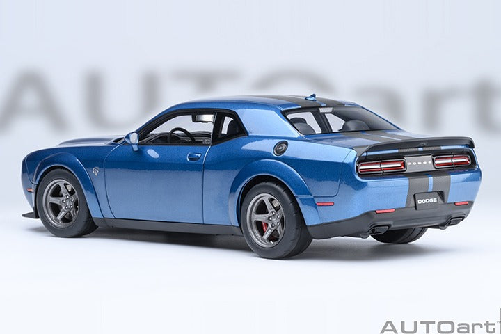 AUTOart 71767 2023 Dodge Challenger SRT Super Stock 1:18 Frostbite / Blue