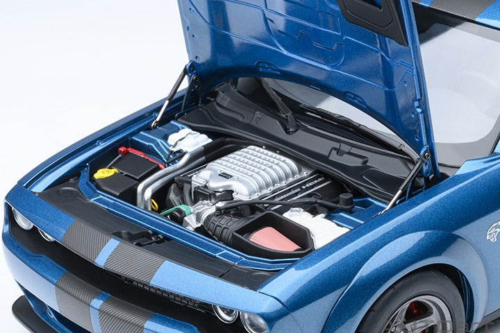 AUTOart 71767 2023 Dodge Challenger SRT Super Stock 1:18 Frostbite / Blue