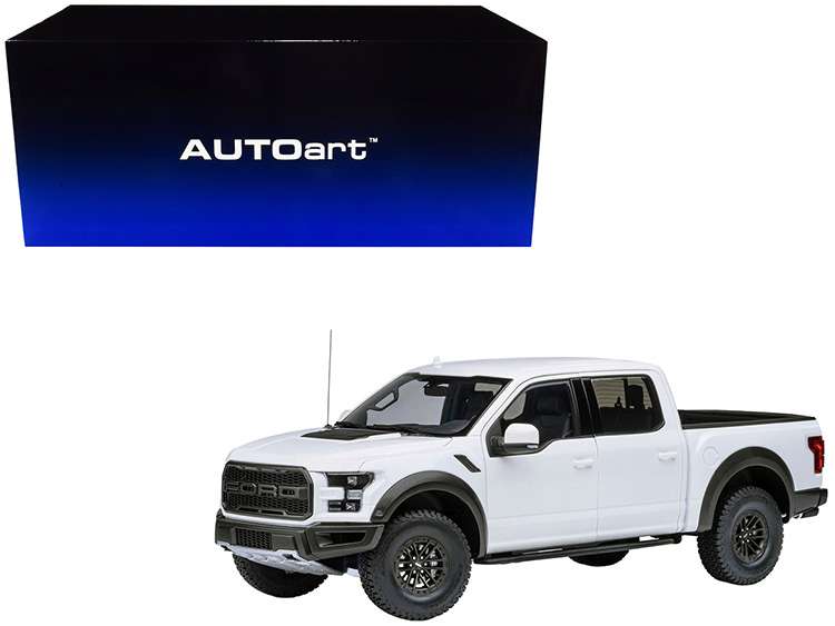 AUTOart 72946 2019 Ford F-150 Raptor Supercrew Pick Up Truck 1:18 Oxford White