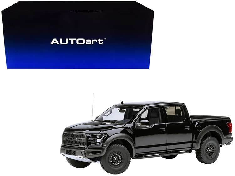 AUTOart 72947 2019 Ford F-150 Raptor Supercrew Pick Up Truck 1:18 Agate Black