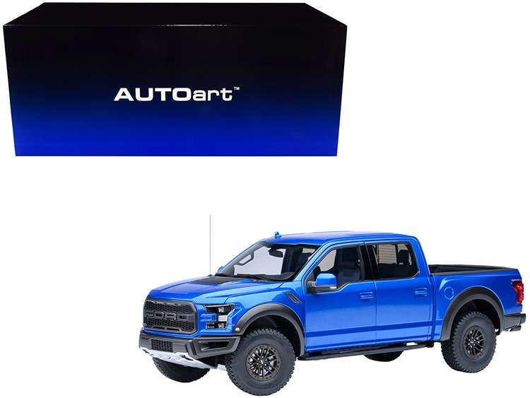 AUTOart 72949 2019 Ford F-150 Raptor Supercrew Pick Up Truck 1:18 Velocity Blue