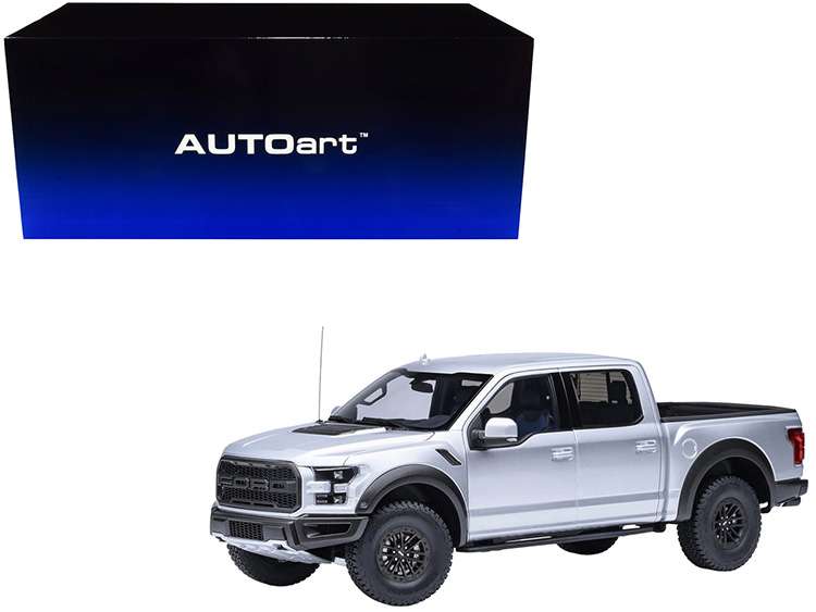 AUTOart 72950 2019 Ford F-150 Raptor Supercrew Pick Up Truck 1:18 Ingot Silver