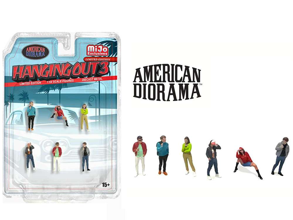 American Diorama AD-2430 Hanging Out 3 Figures Set