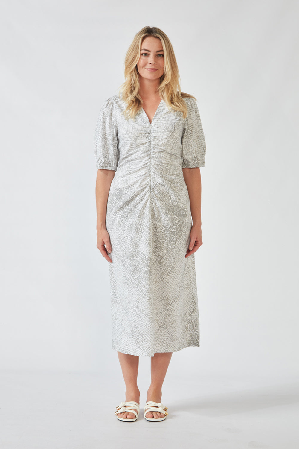Acrobat Bay Jinx Dress - Pumice Print