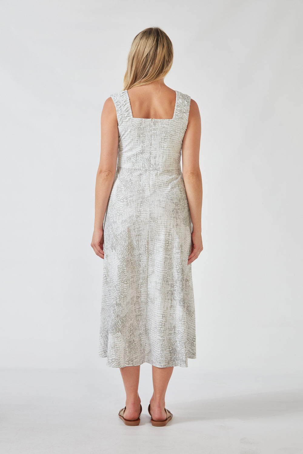 Acrobat Bay Mambo Dress - Pumice Print