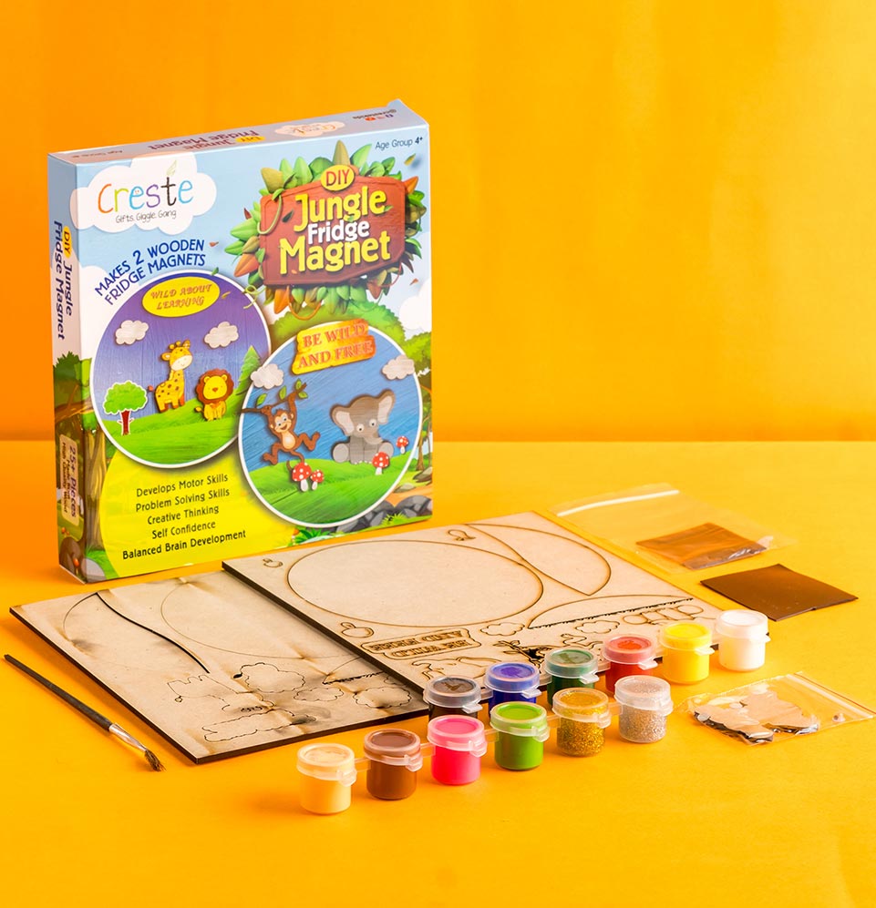 DIY Fridge Magnet Jungle Theme Kit | 4years+