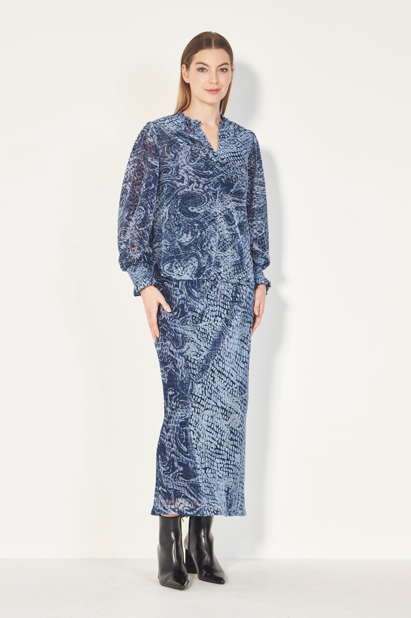 Glide - Carla Blouse - Denim