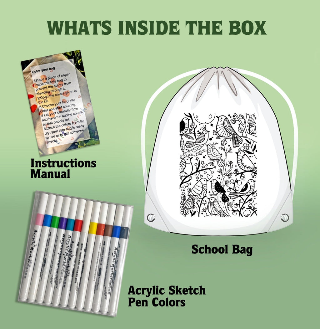 DIY Color Your Bag Kit Available with Different Themes | 3years+