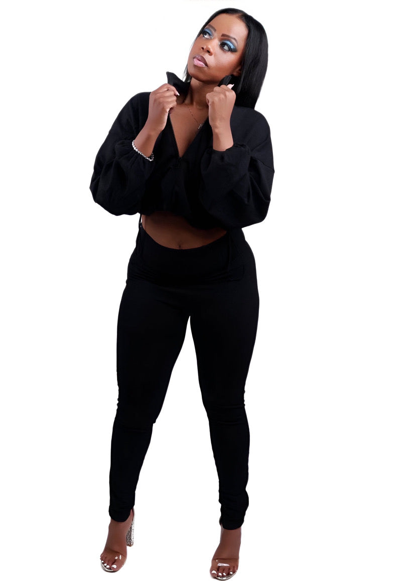 Undefeated Cotton Windbreaker Tracksuit - Black