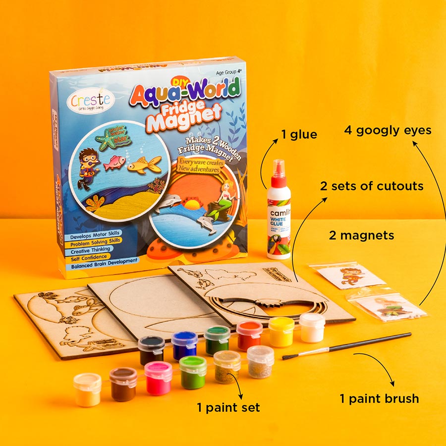 DIY Fridge Magnet Aquarium Theme Kit | 4years+