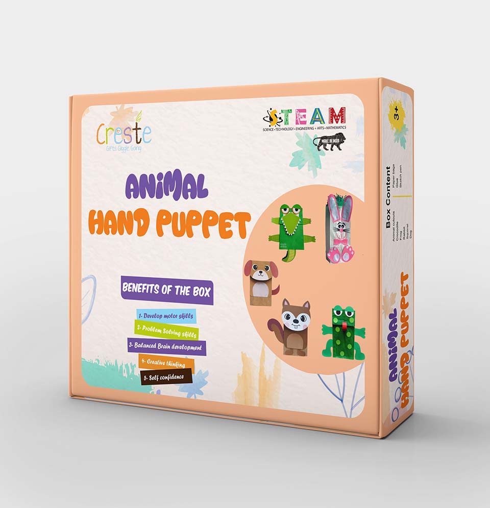 DIY Animal Hand Puppet Making Kit | 3years+