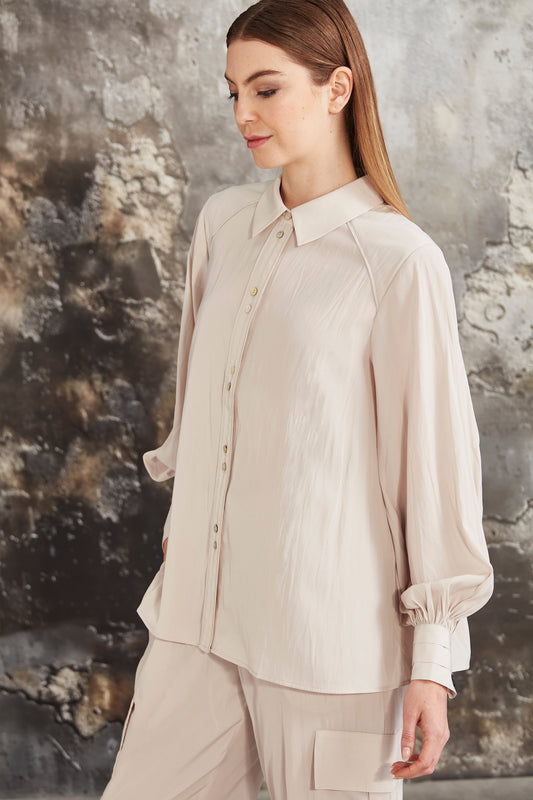Glide - Demure Shirt - Champagne