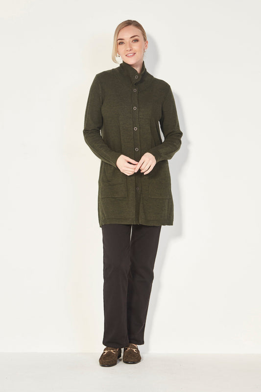 Engage Cardi - Olive Marle