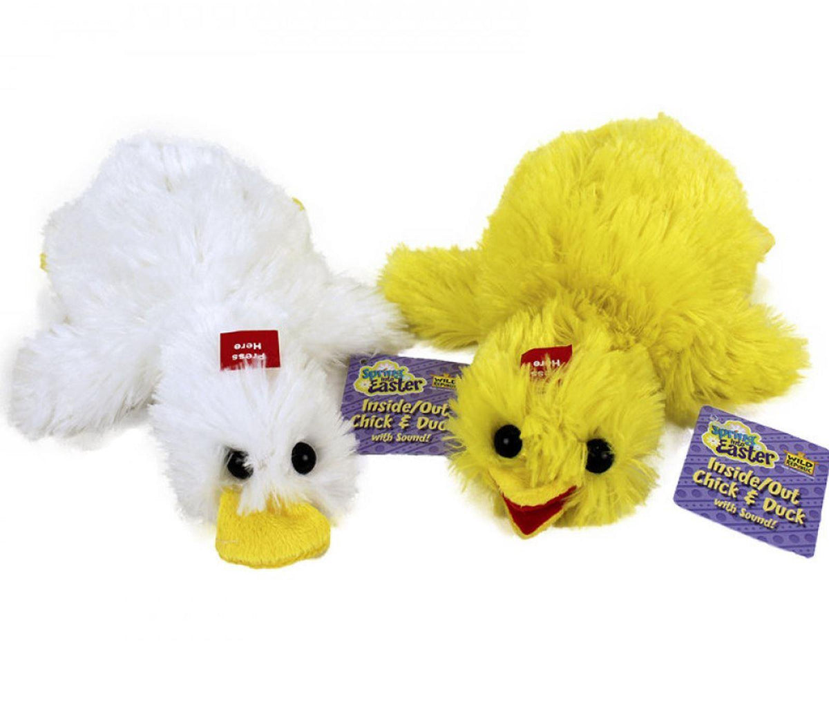 Premium Wild Republic Inside-Out Chicken & Duck Plush Toy