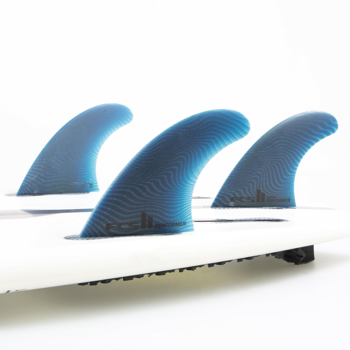 FCS II Performer PC Small Teal/Black Quad Fins