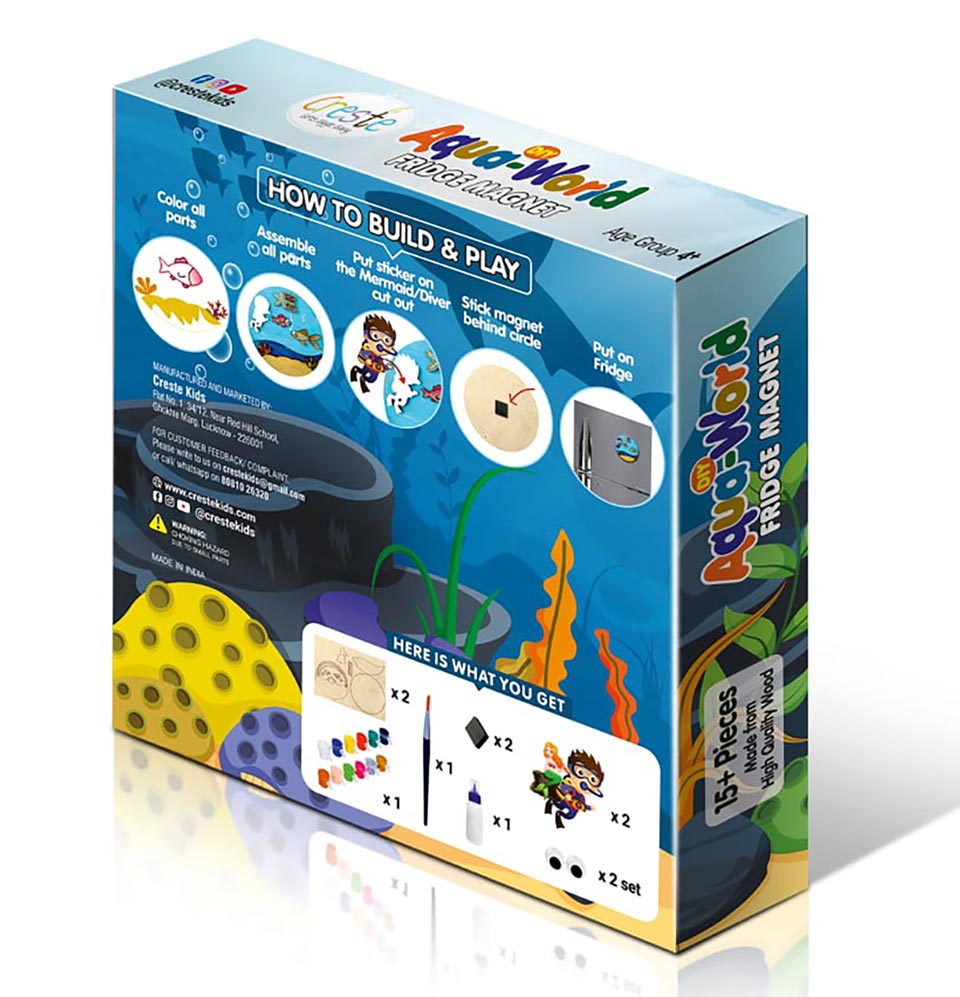 DIY Fridge Magnet Aquarium Theme Kit | 4years+
