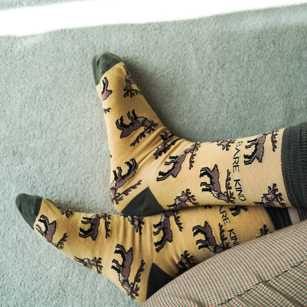 Save the Highland Deer Bamboo Socks