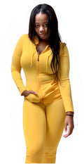 Destiny Women's Jogger Set - Yellow