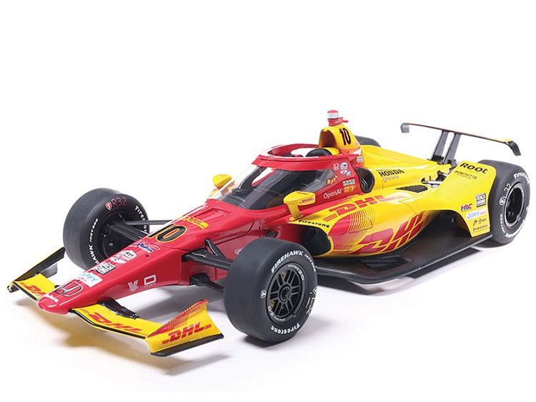 IXO Models IND18031 2025 109th Indianapolis Indy 500 Champion Winner DHL 1:18 #10 Alex Palou Yellow
