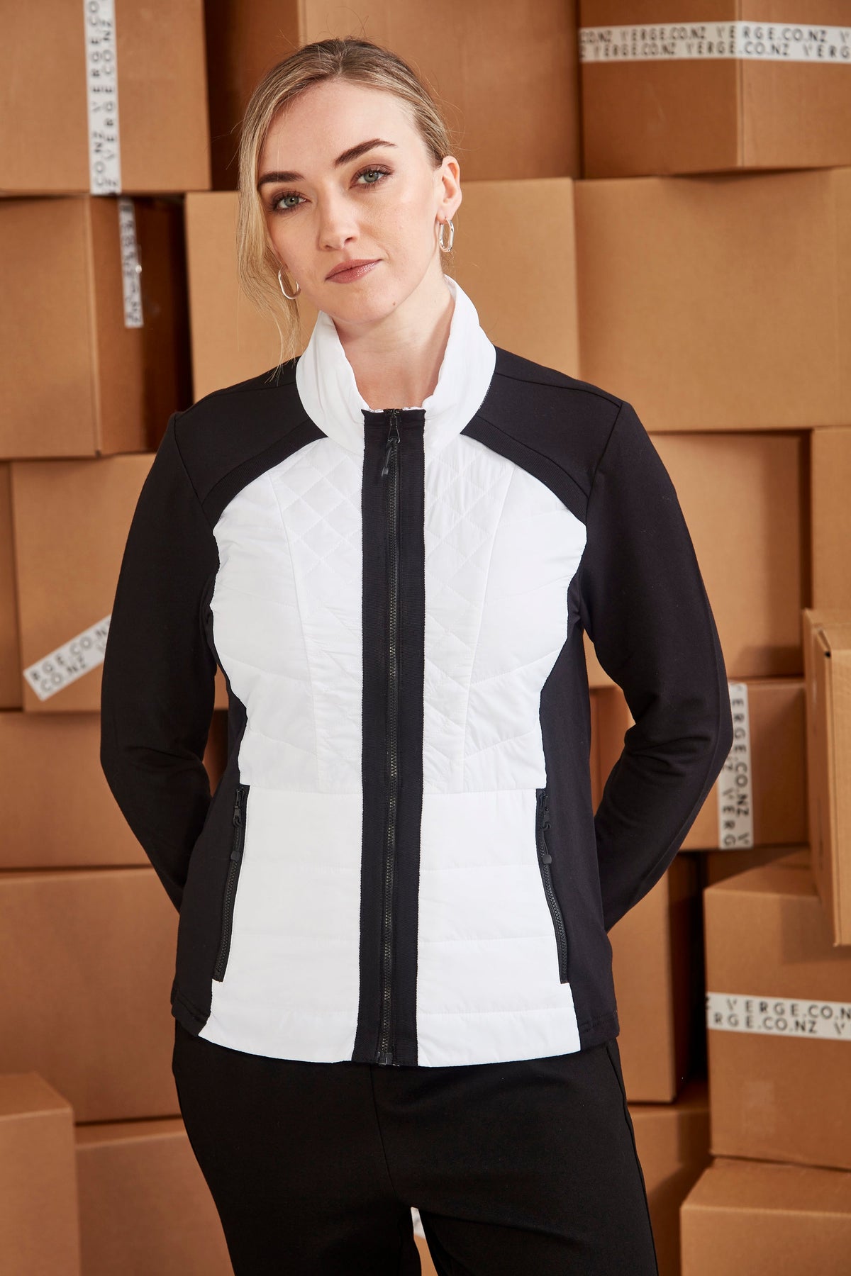 Idaho Jacket - Black/White