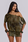 Nyx Devore Backless Mini Dress