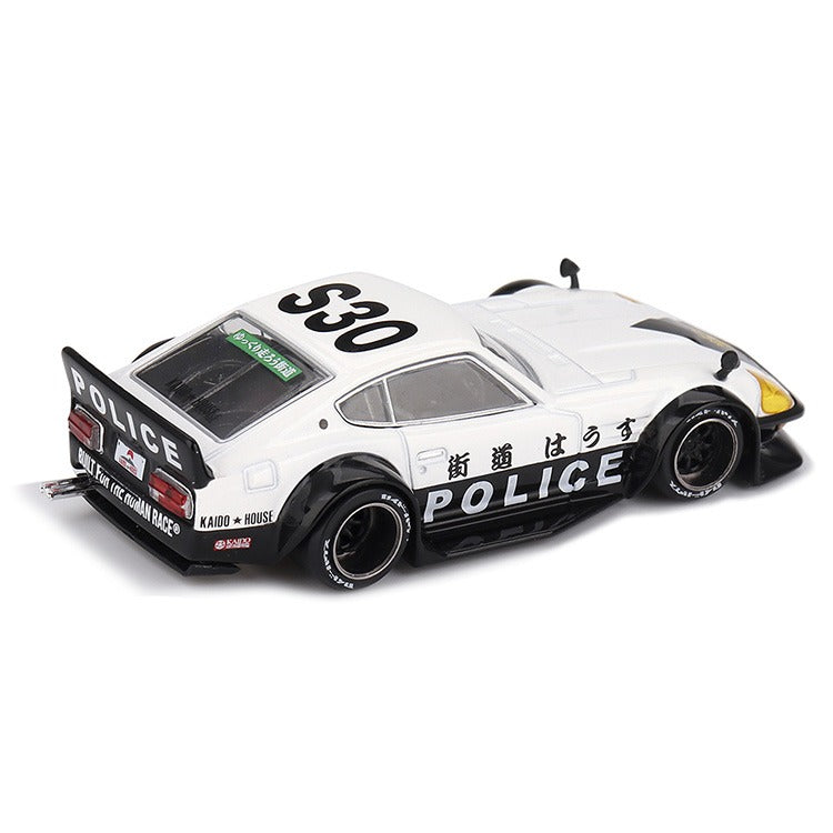 Mini GT x Kaido House KHMG208 Nissan Fairlady Z Kaido GT Police Car 1:64 Black / White