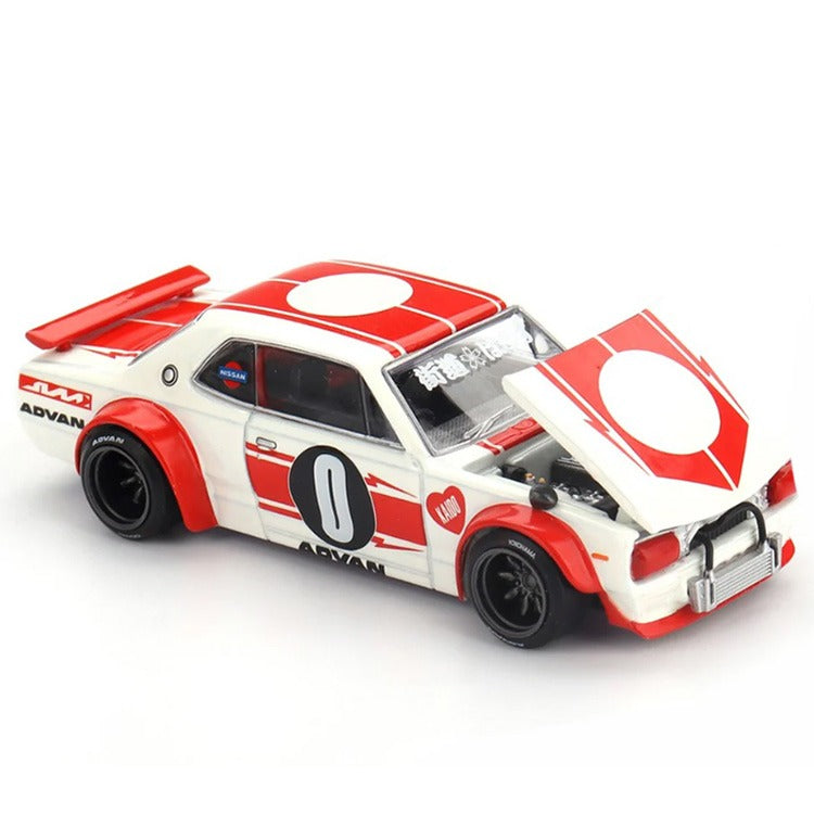 Mini GT x Kaido House KHMG211 Nissan Skyline 2000GT-R (KPGC10) Kaido Works V2 1:64 White