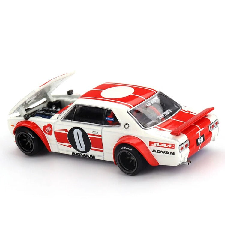Mini GT x Kaido House KHMG211 Nissan Skyline 2000GT-R (KPGC10) Kaido Works V2 1:64 White