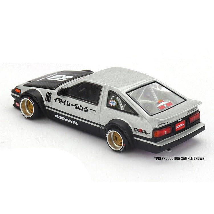 Mini GT x Kaido House KHMG218 Toyota AE86 Sprinter Trueno Kaido Street V2 1:64 White