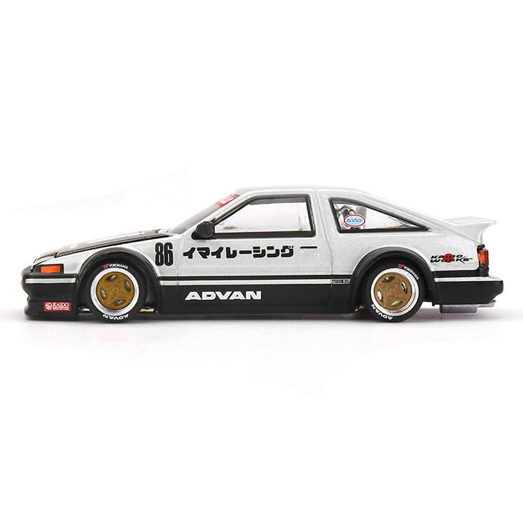 Mini GT x Kaido House KHMG218 Toyota AE86 Sprinter Trueno Kaido Street V2 1:64 White